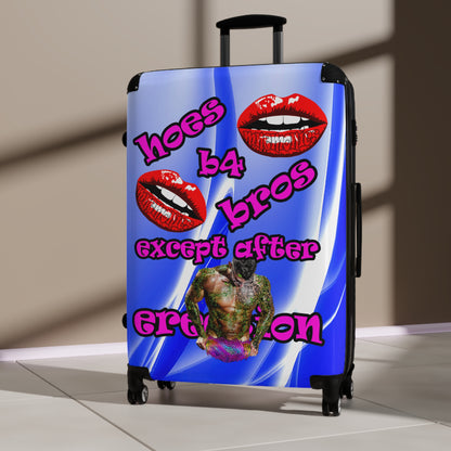 hoes b4 bros - Suitcase (blue-white wave)