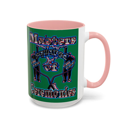 em cee squared - Accent Mug (dark green)