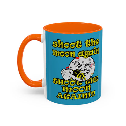 shoot the moon again - Accent Mug (turquoise)