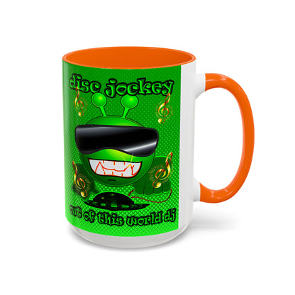 disc jockey - Accent Mug (logo green)