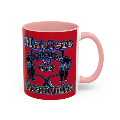 em cee squared - Accent Mug (dark red)