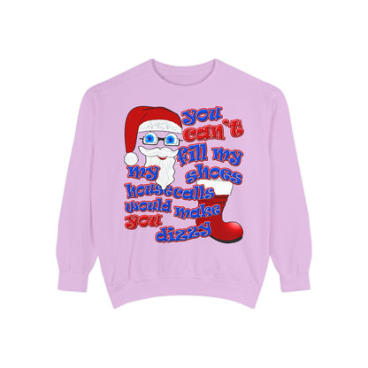 santa's shoes - Unisex Garment-Dyed Sweatshirt