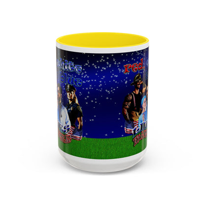 rw&b lives matter - Accent Mug ('snoops' background)