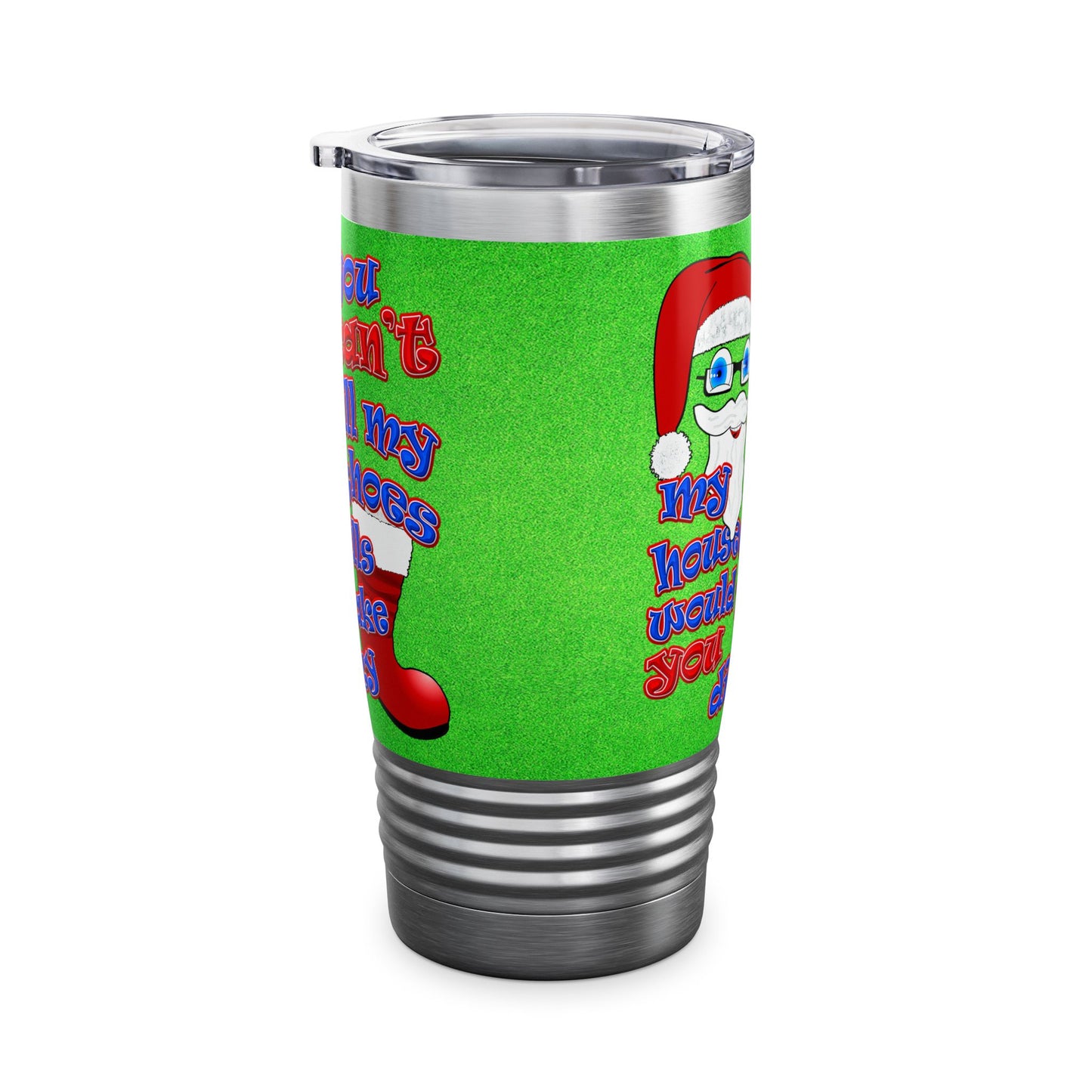santa's shoes - Ringneck Tumbler, 20oz (green turf)