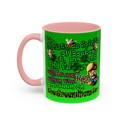 christmas spirits of boston - Accent Mug (logo green)