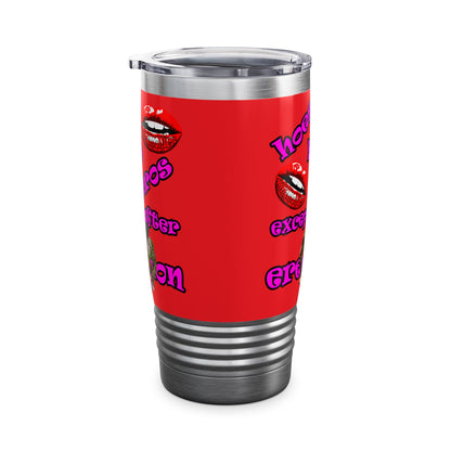 hoes b4 bros - Ringneck Tumbler, 20oz (red)