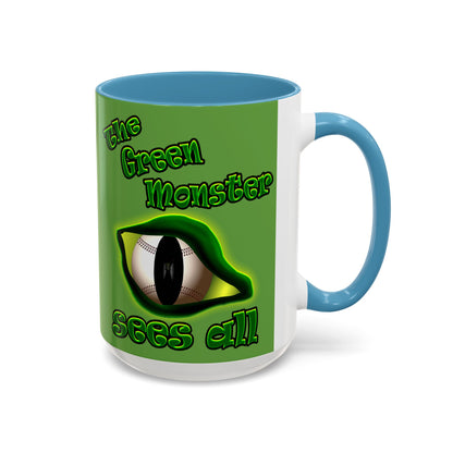 green monster - Accent Mug (green)