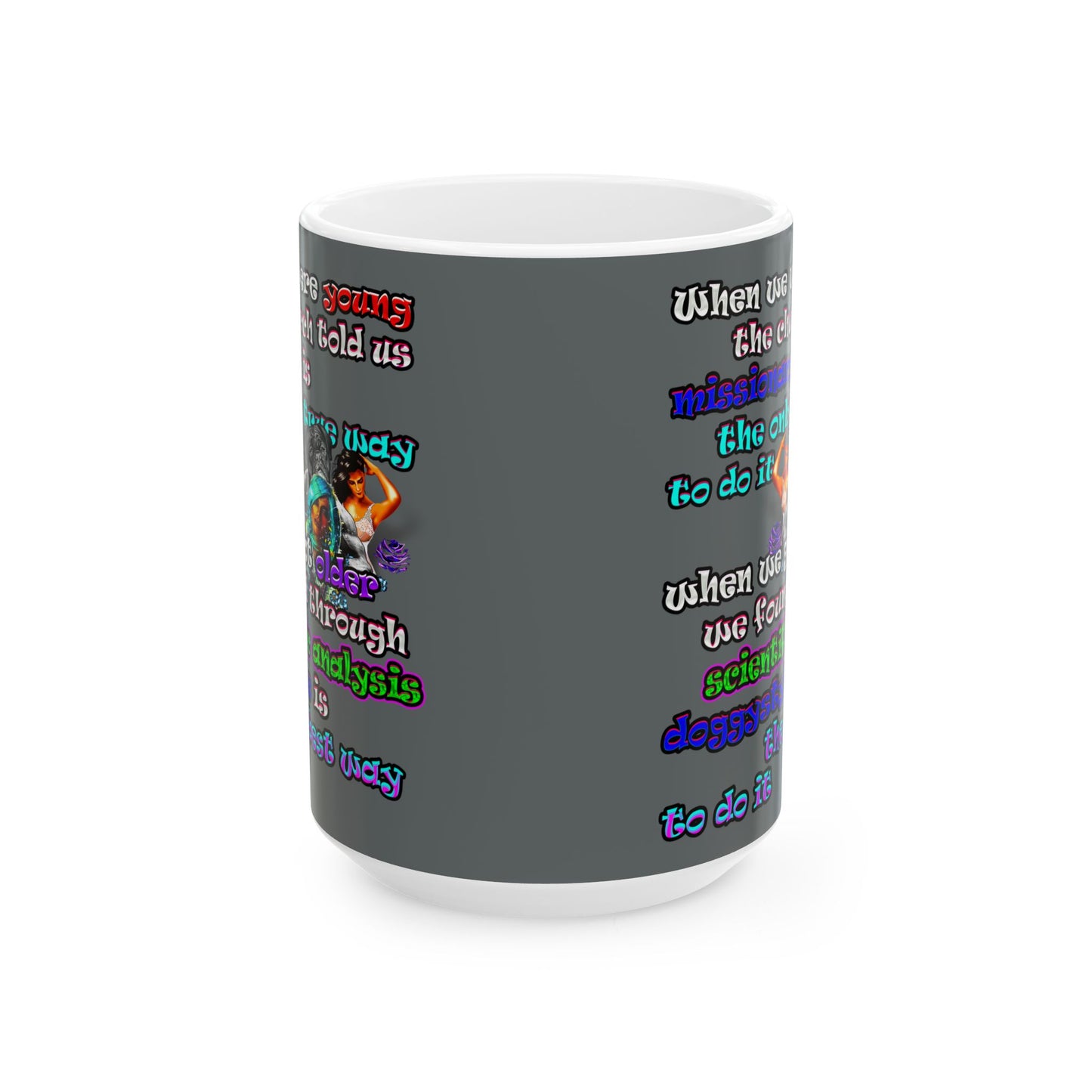 doggystyle - White Mug (dark grey)