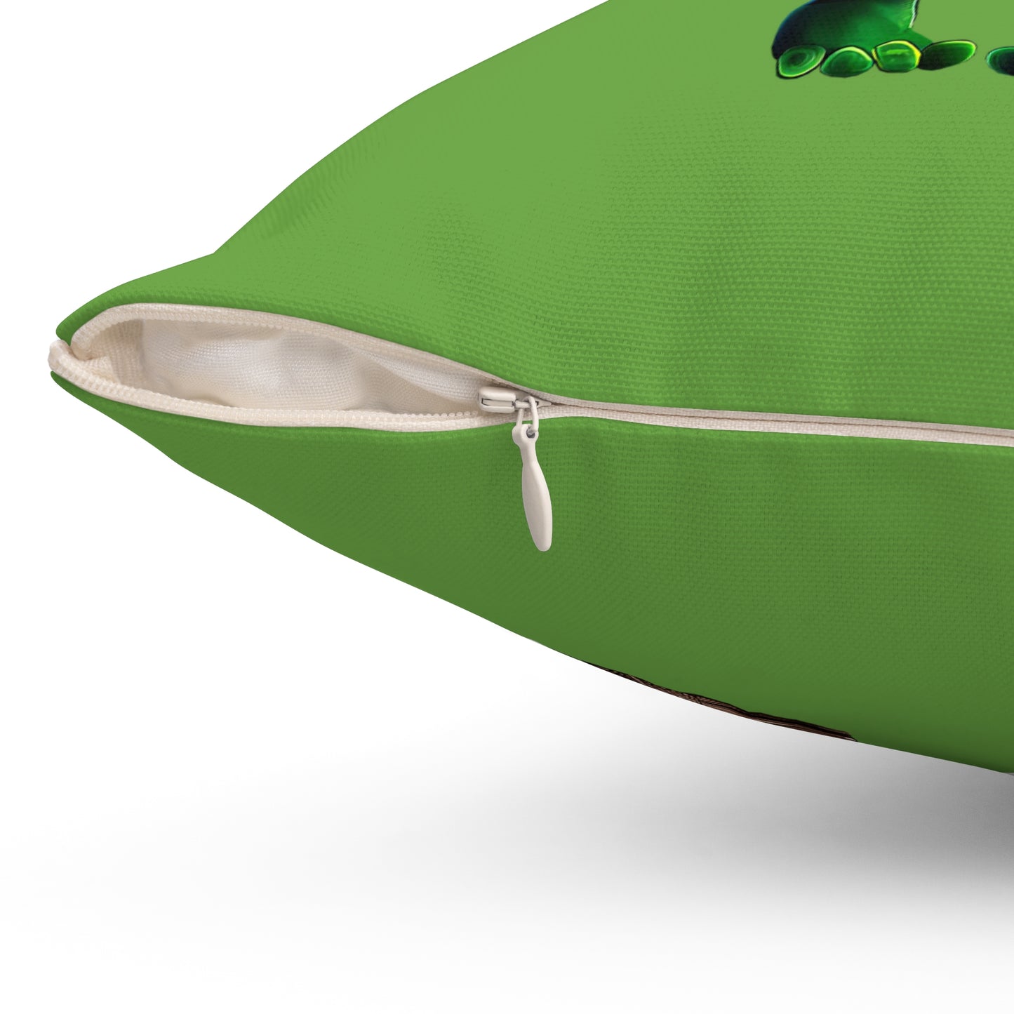 I don't care that your grey - Spun Polyester Square Pillow - (green)
