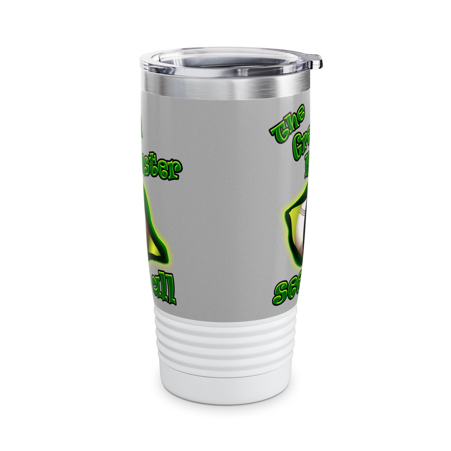 green monster - Ringneck Tumbler, 20oz (light grey)