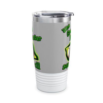 green monster - Ringneck Tumbler, 20oz (light grey)