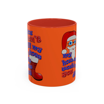 santa's shoes - Accent Mug (orange)