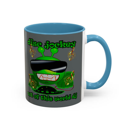 disc jockey - Accent Mug (dark grey)