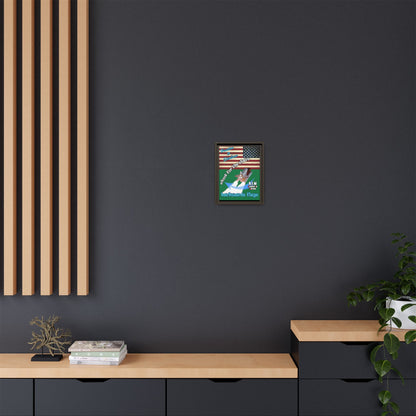 shoot for the stars - framed canvas art (dark green)