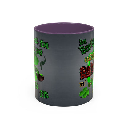 celtics logo - Accent Mug (grey-light grey)