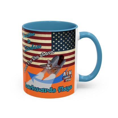 shoot for the stars - Accent Mug (crusta)