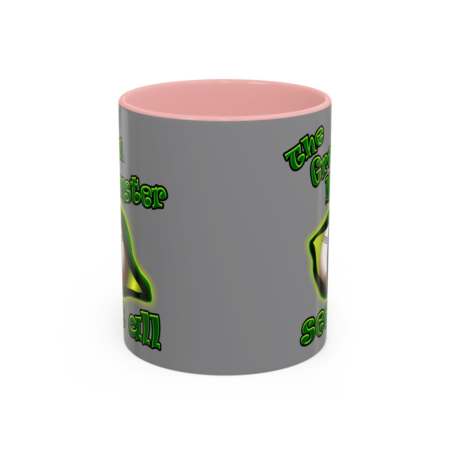green monster - Accent Mug (grey)