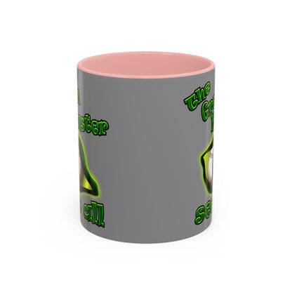 green monster - Accent Mug (grey)