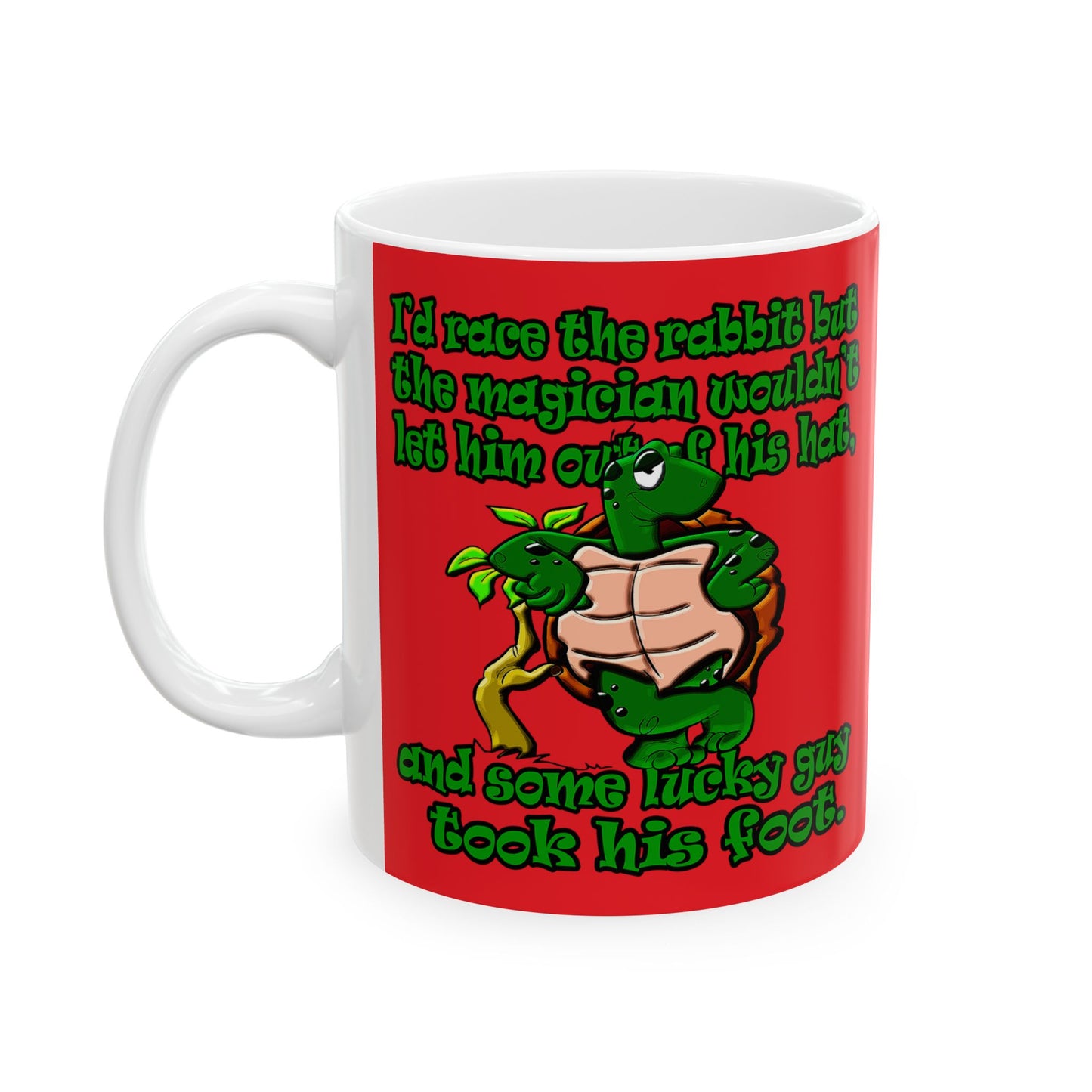 turtle race - White Mug (red)