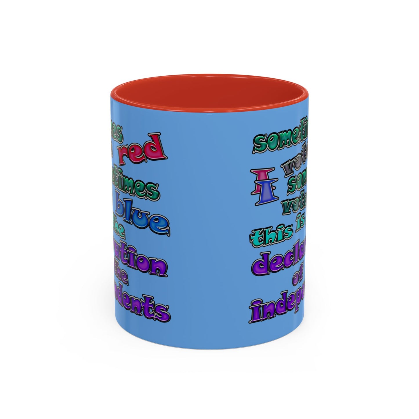 declaration of the independents - Accent Mug (light blue)