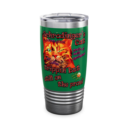 schrodinger's cat - Ringneck Tumbler, 20oz (dark green)