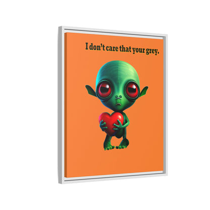 I don't care that your grey - framed canvas art (crusta)