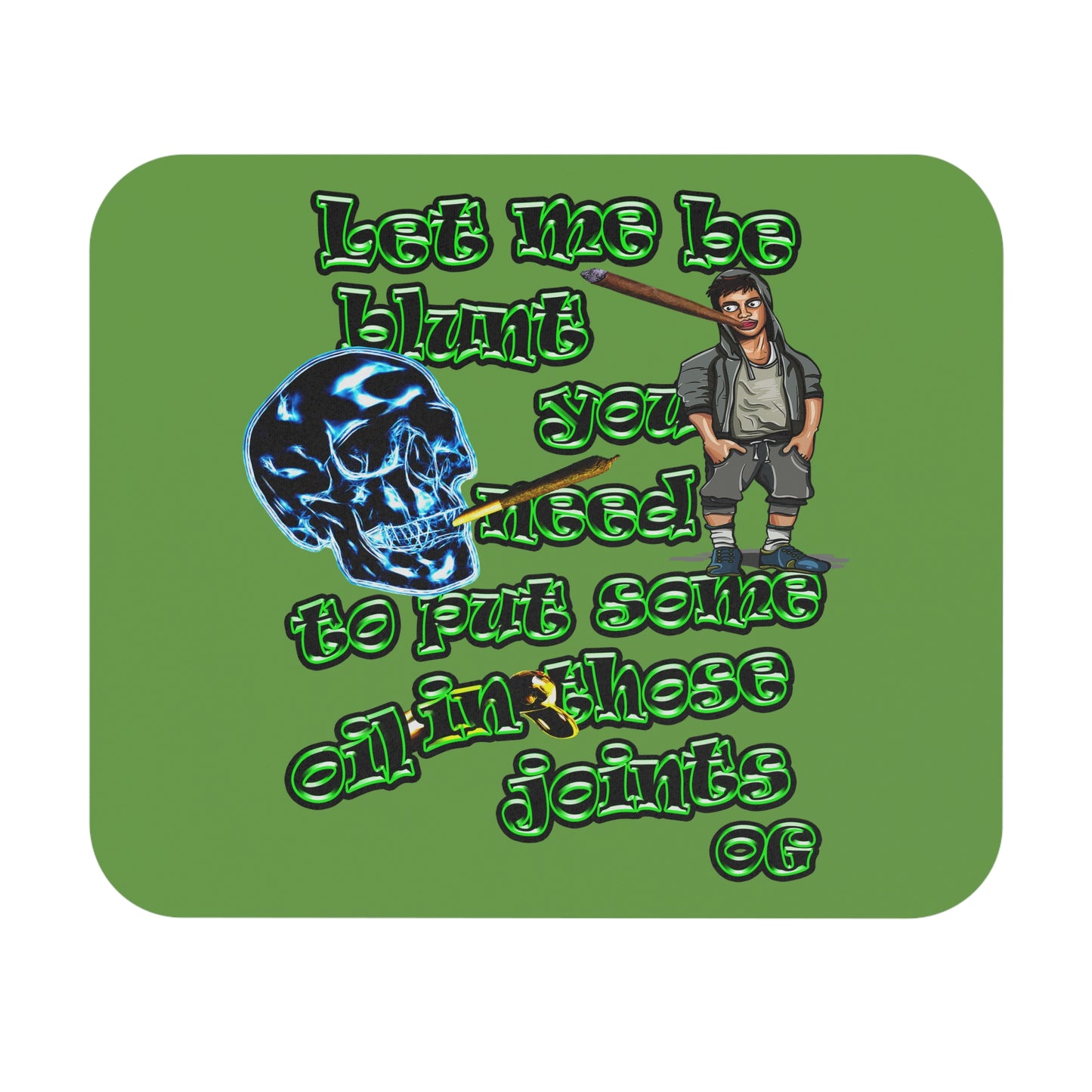 og - Mouse Pad (Rectangle) (green)