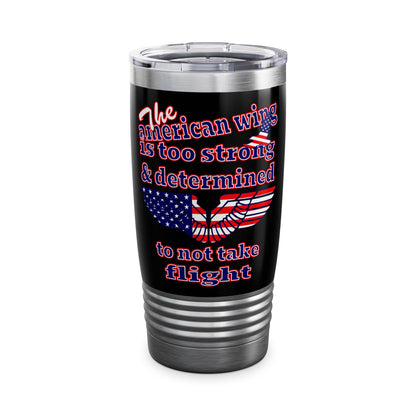 american wing - Ringneck Tumbler, 20oz (black)