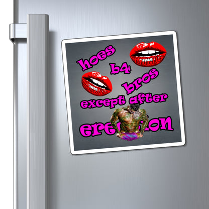 hoes b4 bros - Magnets - (grey-light grey)