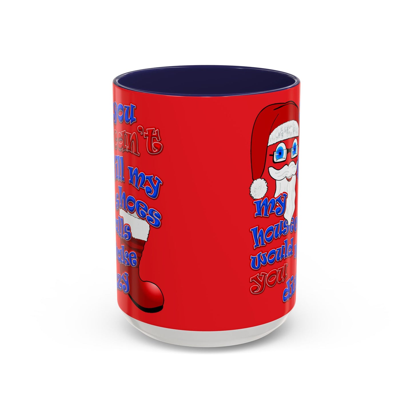santa's shoes - Accent Mug (red)