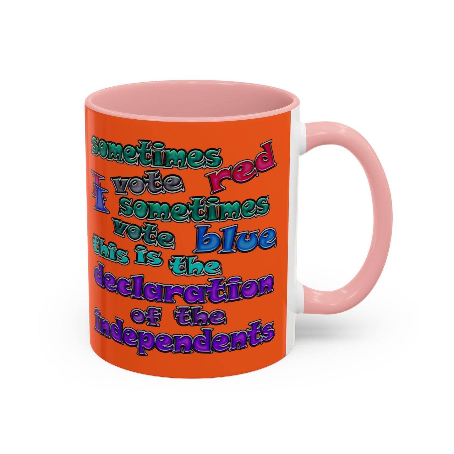 declaration of the independents - Accent Mug (orange)