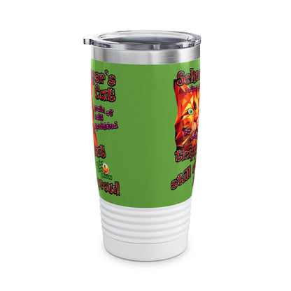 schrodinger's cat - Ringneck Tumbler, 20oz (green)
