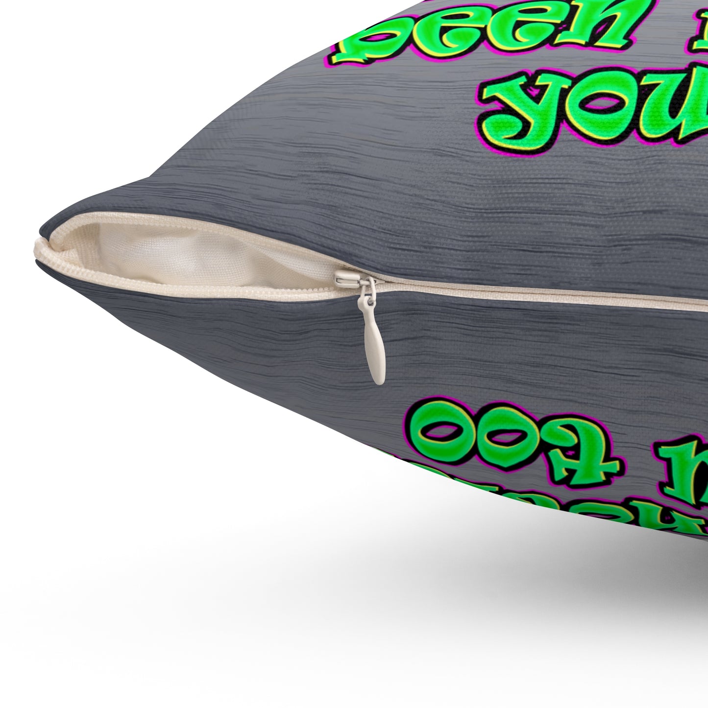 noticed you noticing - Spun Polyester Square Pillow - (brushed nickel)