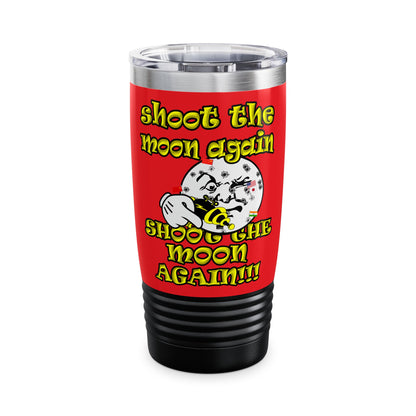 shoot the moon again - Ringneck Tumbler, 20oz (red)