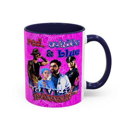 rw&b lives matter - Accent Mug (pink swirl)