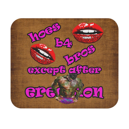 hoes b4 bros - Mouse Pad (Rectangle) (brown papyrus)