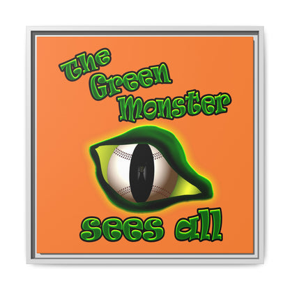green monster - framed canvas art (crusta)