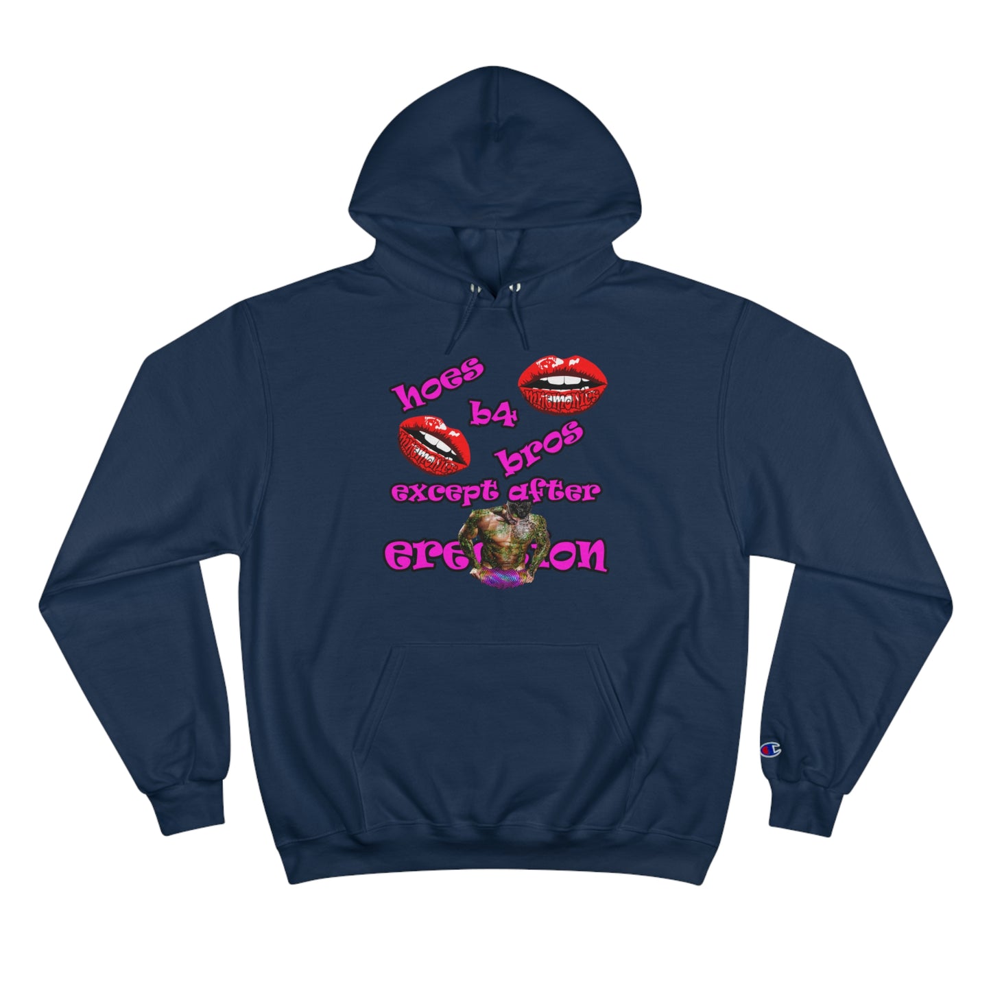 hoes b4 bros - Champion Hoodie