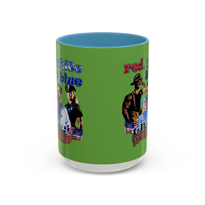 rw&b lives matter - Accent Mug (green)