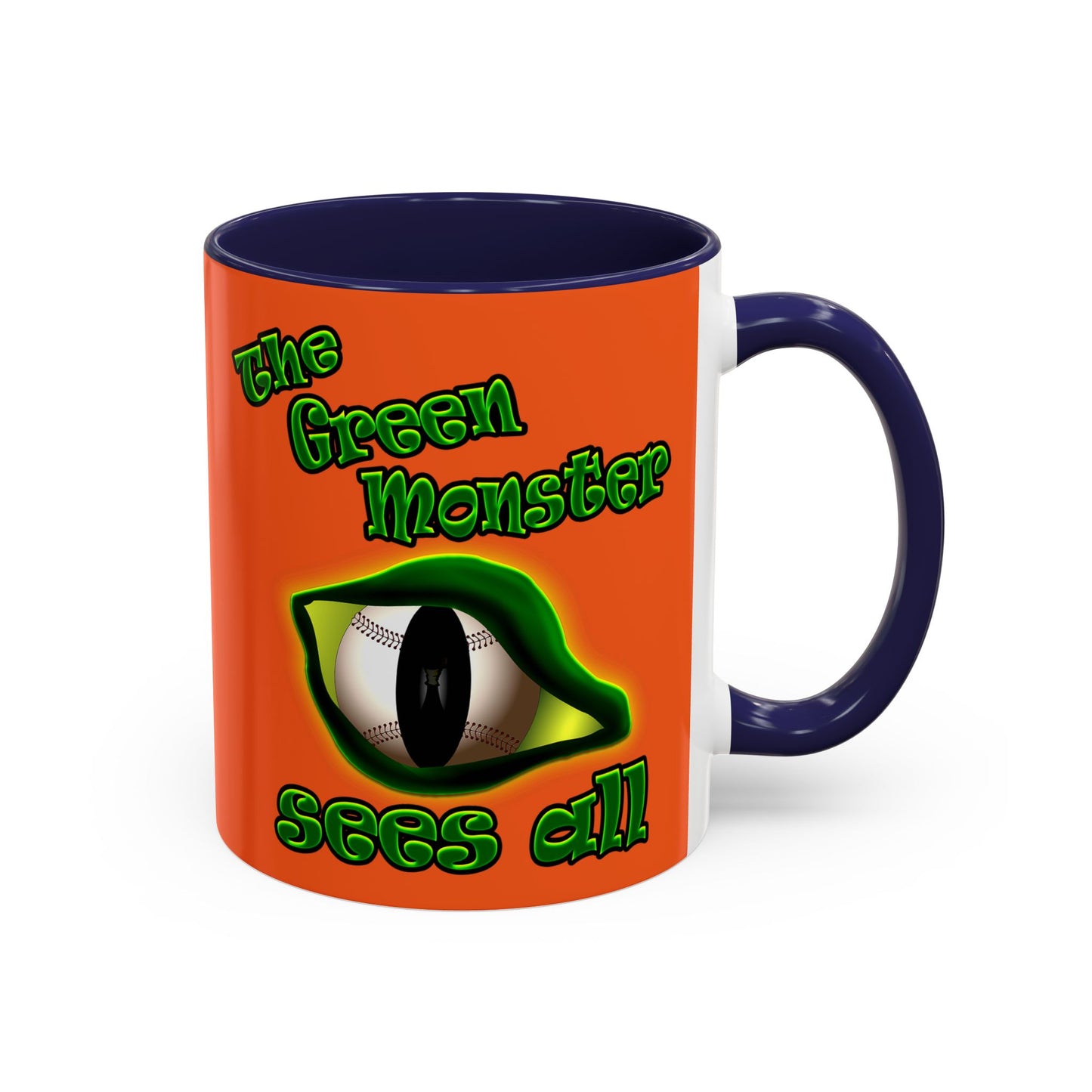 green monster - Accent Mug (orange)
