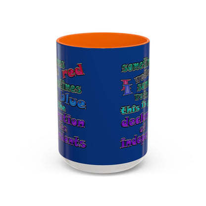 declaration of the independents - Accent Mug (dark blue)