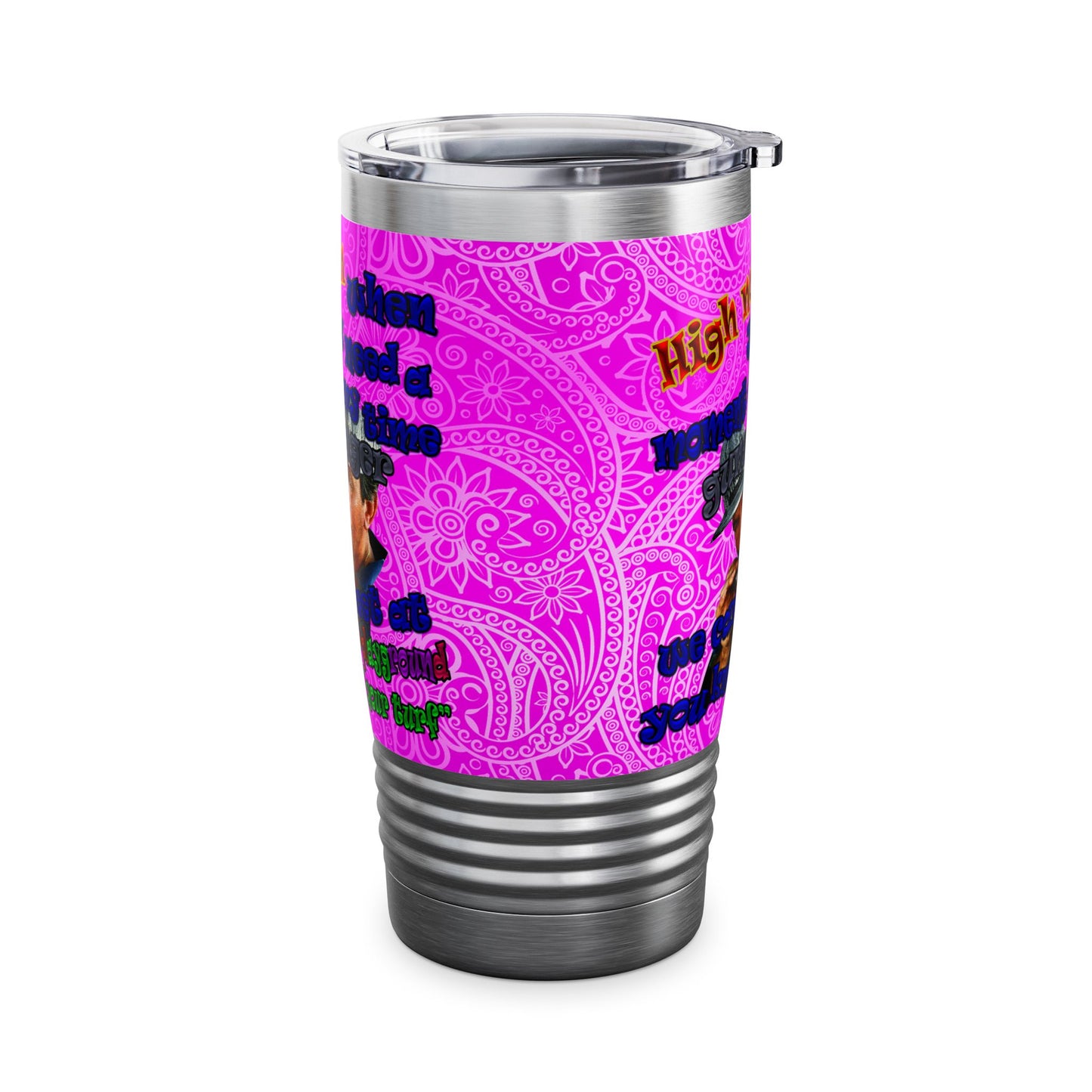 high noon - Ringneck Tumbler, 20oz (pink swirl)