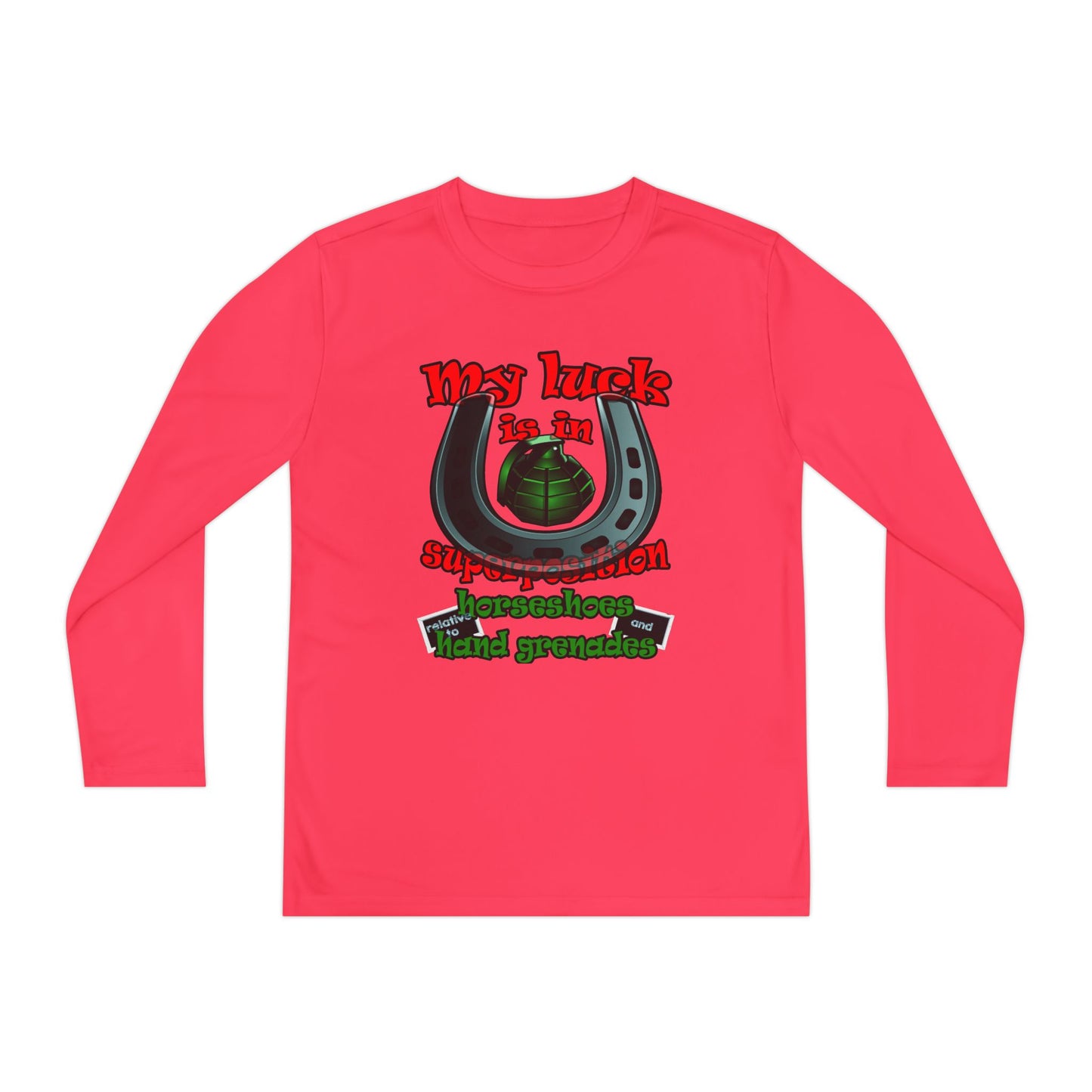 my luck - Youth Long Sleeve Competitor Tee