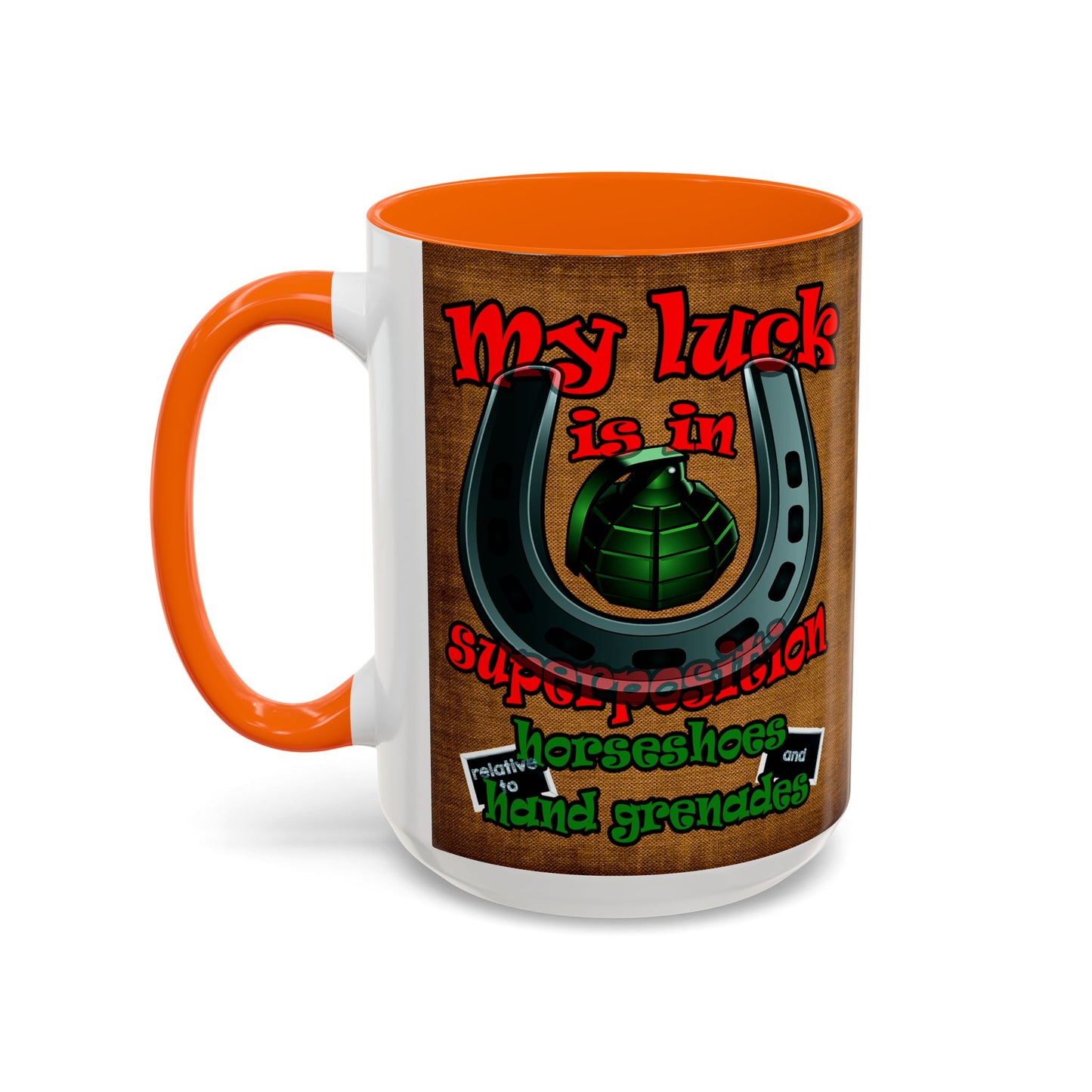 my luck - Accent Mug (brown papyrus)