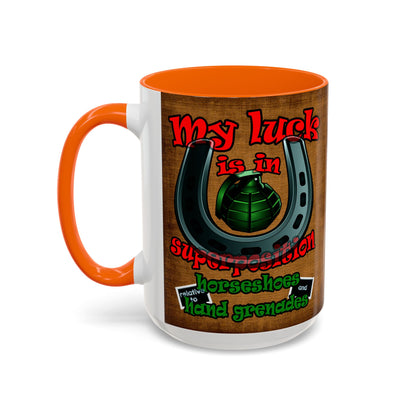 my luck - Accent Mug (brown papyrus)