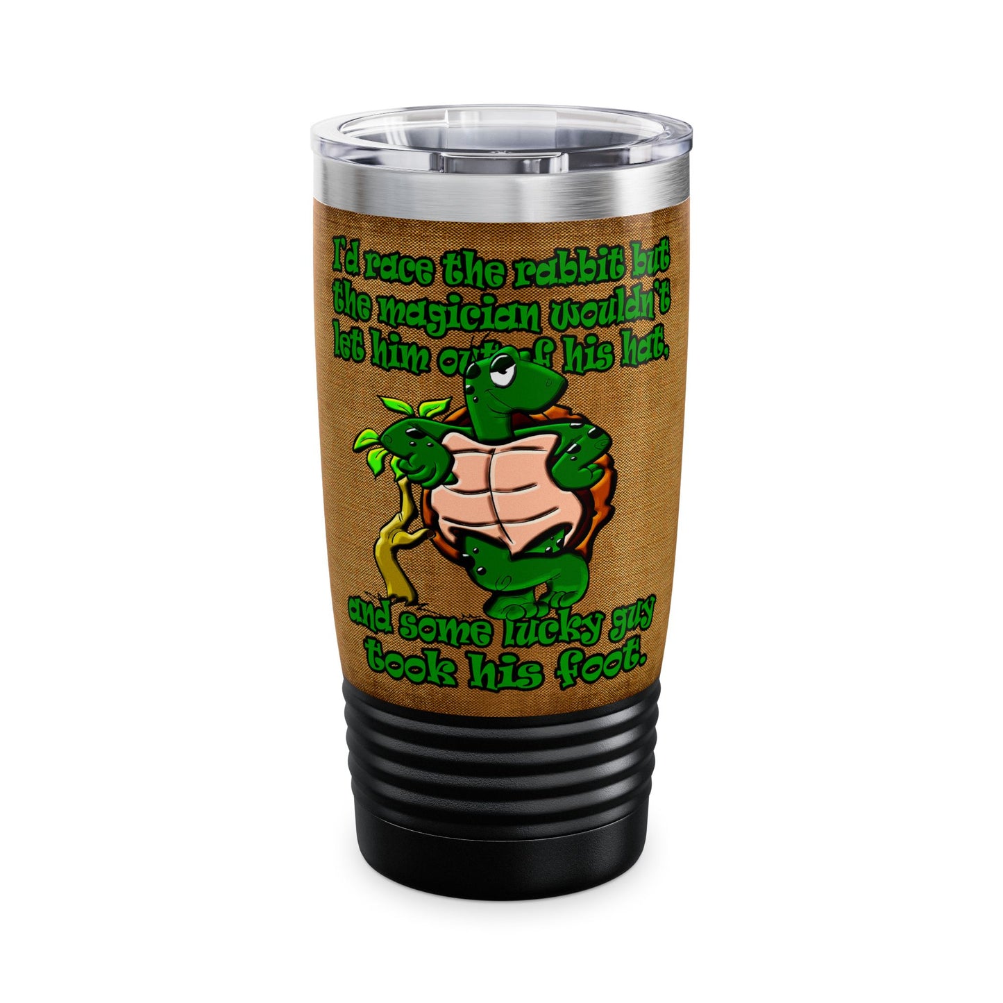 turtle race - Ringneck Tumbler, 20oz (brown papyrus)