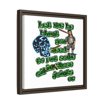og - framed canvas art (white)