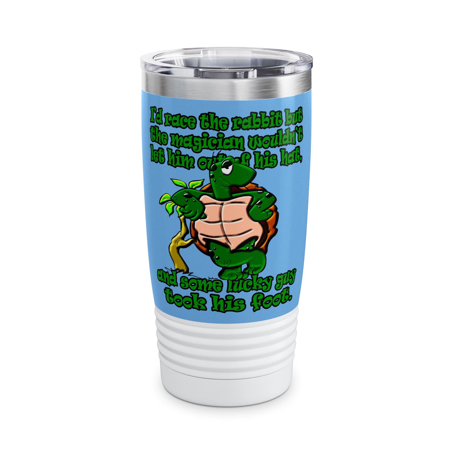 turtle race - Ringneck Tumbler, 20oz (light blue)