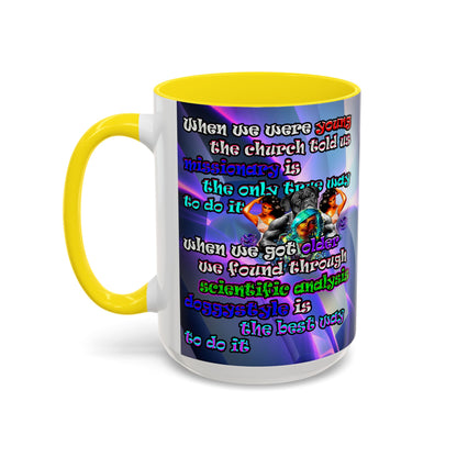 doggystyle - Accent Mug (grey-pink wave)