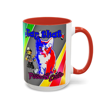 tag that - Accent Mug (rainbow split)